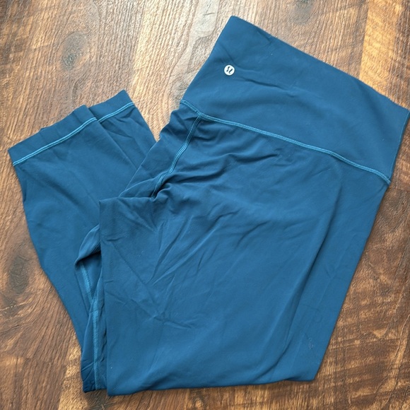 EUC Lululemon Align Pant 25" Blue Borealis size 20 women’s leggings - Picture 2 of 4